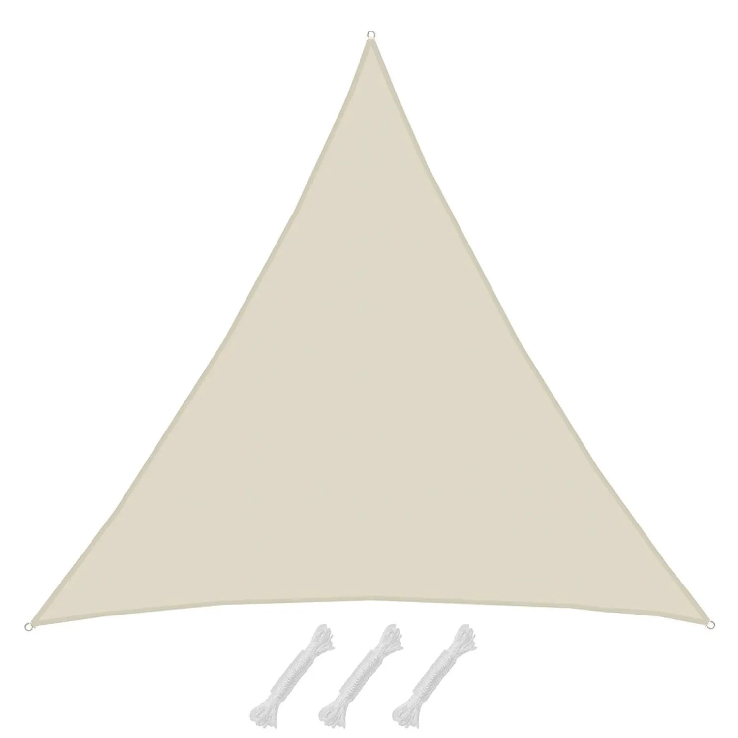 Amanka Polyester Sonnensegel Wasserdicht - 8 X 8 X 8 M Dreieck Beige