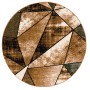 Runder, grüner Designer Teppich "Brilliant Magic" von Pergamon, 120cm Durchmesser.