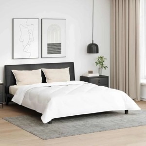 vidaXL Winterbettdecke mit Kissen 3-Tlg Weiß Mikrofaser 3377812