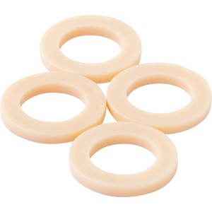 4er Set KÖRO TPE-Ring Dichtungsringe 15x24x3 mm für 3/4 Überwurfmutter, beige.