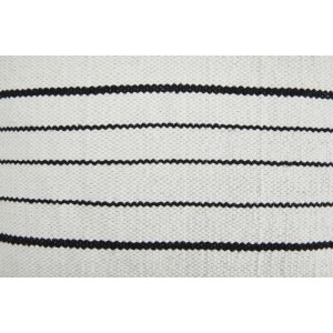 Andiamo Kissen Malena, 40x40 cm, schwarz-weiß gestreiftes Dekokissen für Sofa und Bett.