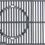 Jamestown Grillrost, modulares Ersatzteil für KNOX 3 Brenner Gasgrill. Gusseisenrost mit runder Aussparung.