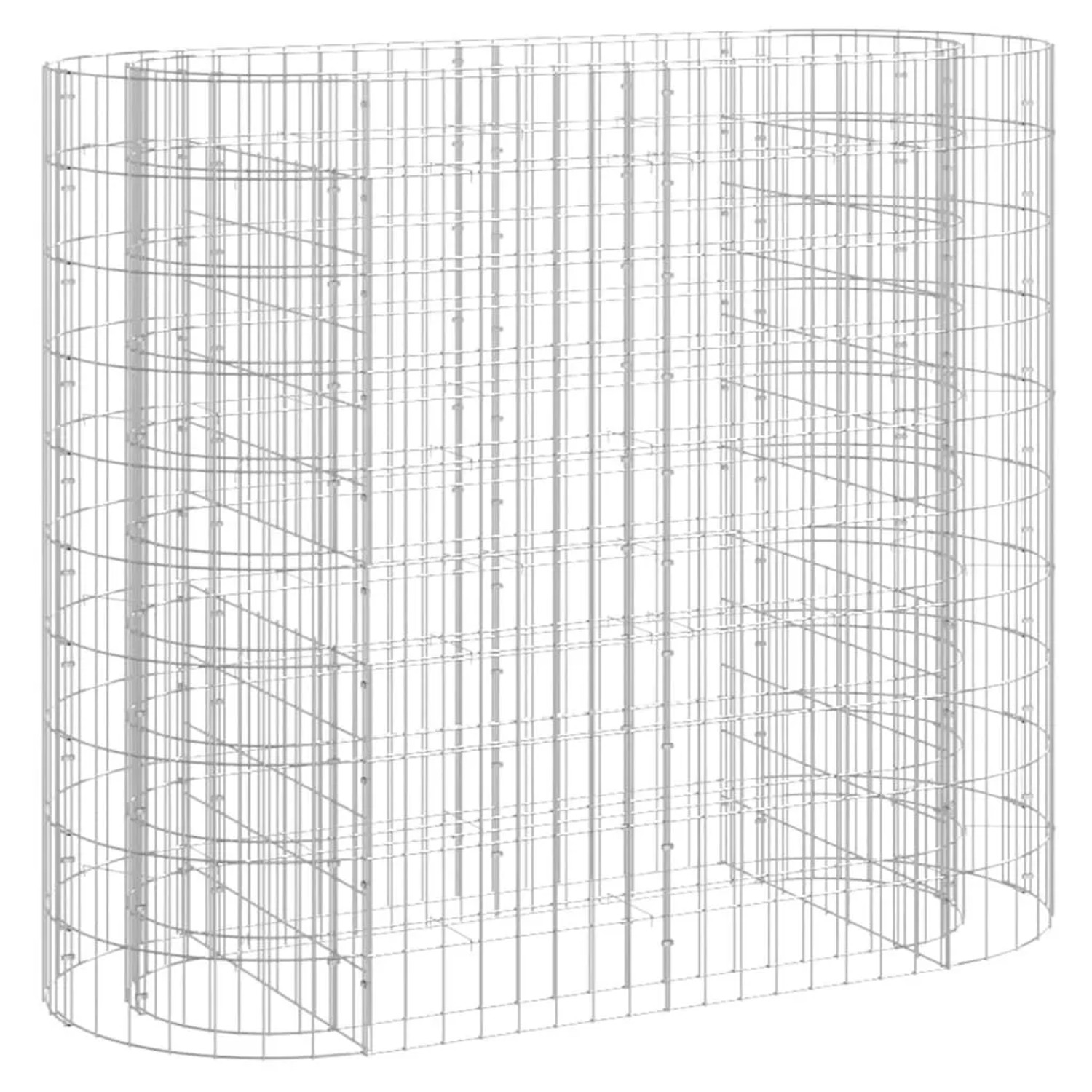 Furnicato Gabionen-hochbeet Verzinktes Eisen 120x50x100 Cm