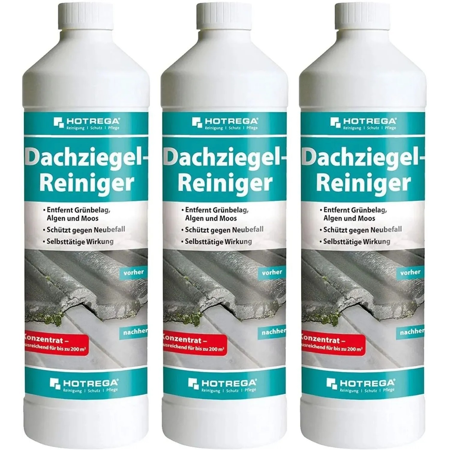 Hotrega Dachziegel Reiniger Konzentrat 3 X 1 Liter