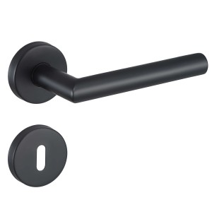 MeinTürgriff Drückergarnitur Toulouse Schwarz Türdrücker Edelstahl Türgriff BB