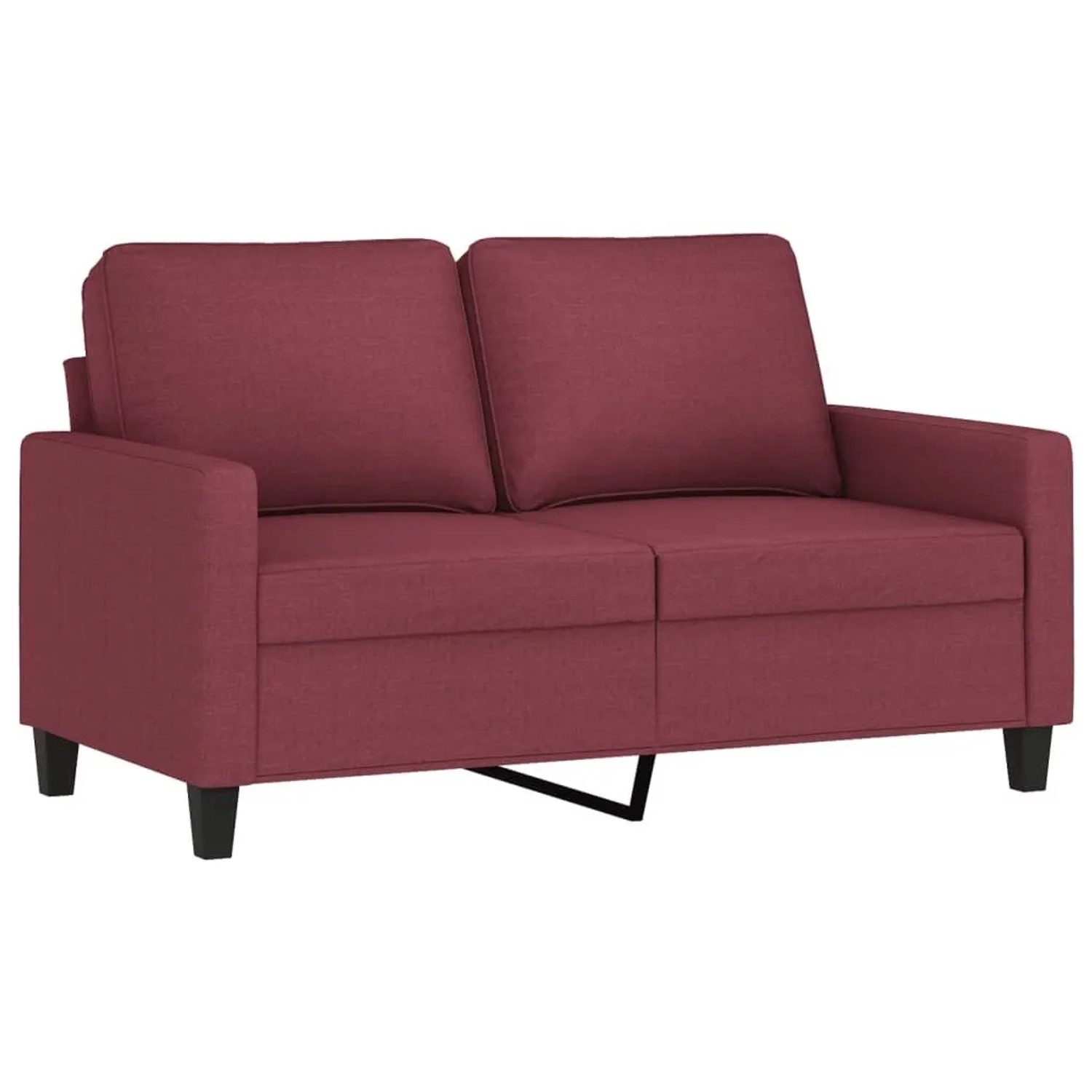 vidaXL 2-Sitzer-Sofa Weinrot 120 cm Stoff 359161 günstig online kaufen