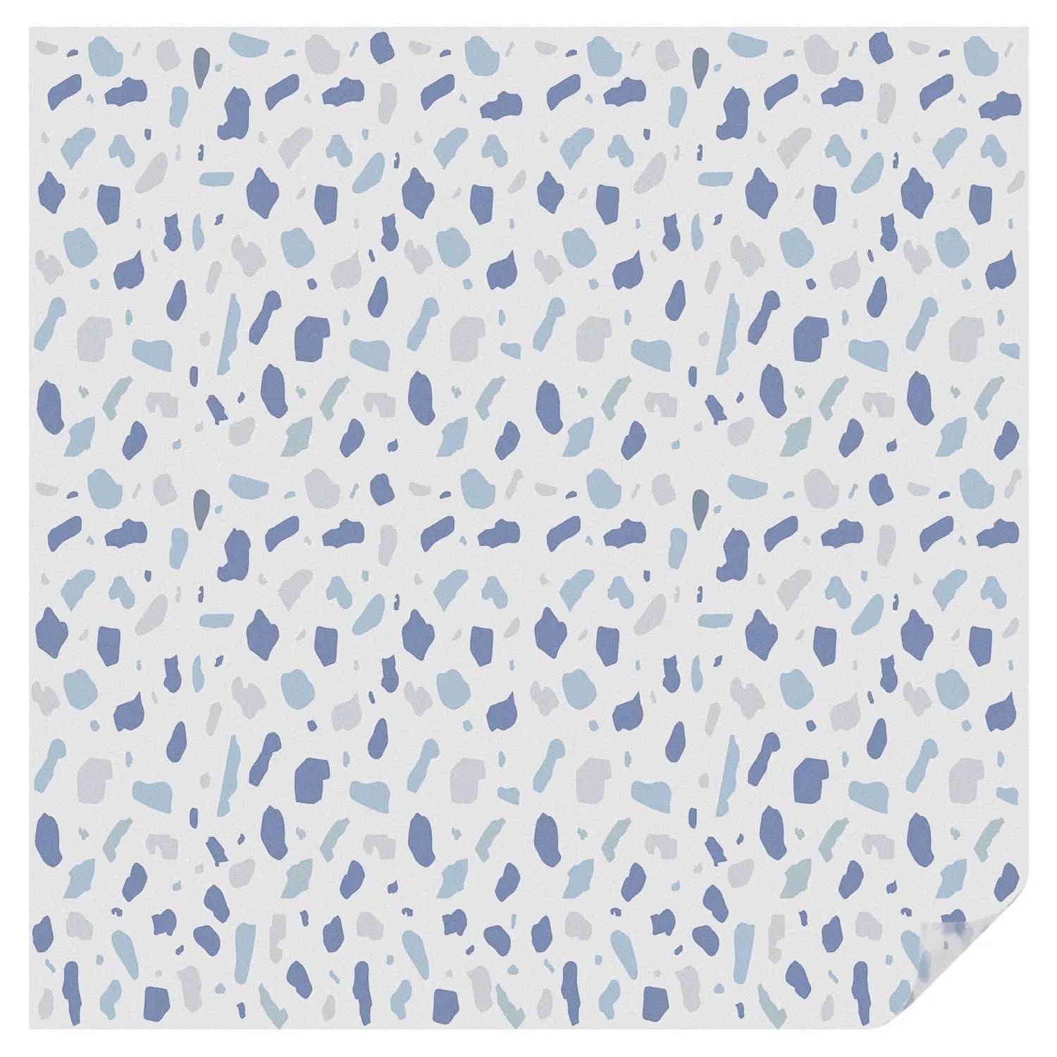 Tulup Buntglasfolie Blaue Muster Fensterfolie Buntglas Optik 100x100 cm Bla günstig online kaufen