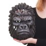 Detailreicher Deko Schädel Gorillakopf (34cm) zur Wandmontage. Dekorative Figur aus Polyresin.