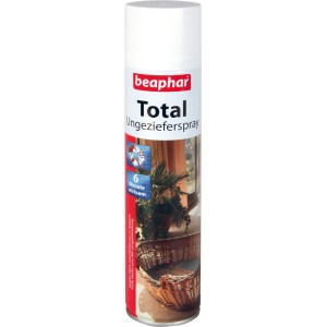 Beaphar Ungeziefer-Spray Total 400ml für Hunde, wirksam gegen Flöhe und andere Parasiten.