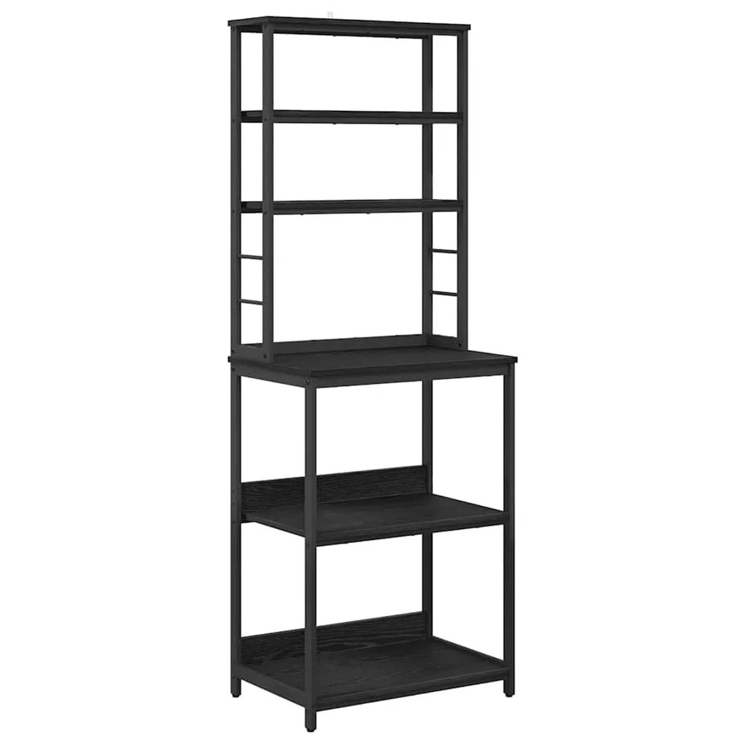 vidaXL Küchenregal Schwarz Eichen-Optik 60 x 40 x 168 cm Holzwerkstoff 883880