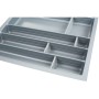 Agoform Trennwand-Set Scoop-2 für Besteckeinsatz, Kunststoff silber. Flexible Schubladenorganisation mit Trennern.