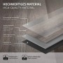 Detailaufnahme: ML-Design Vinylboden Kiefer Grau, selbstklebend, zeigt Schichten und Materialeigenschaften.