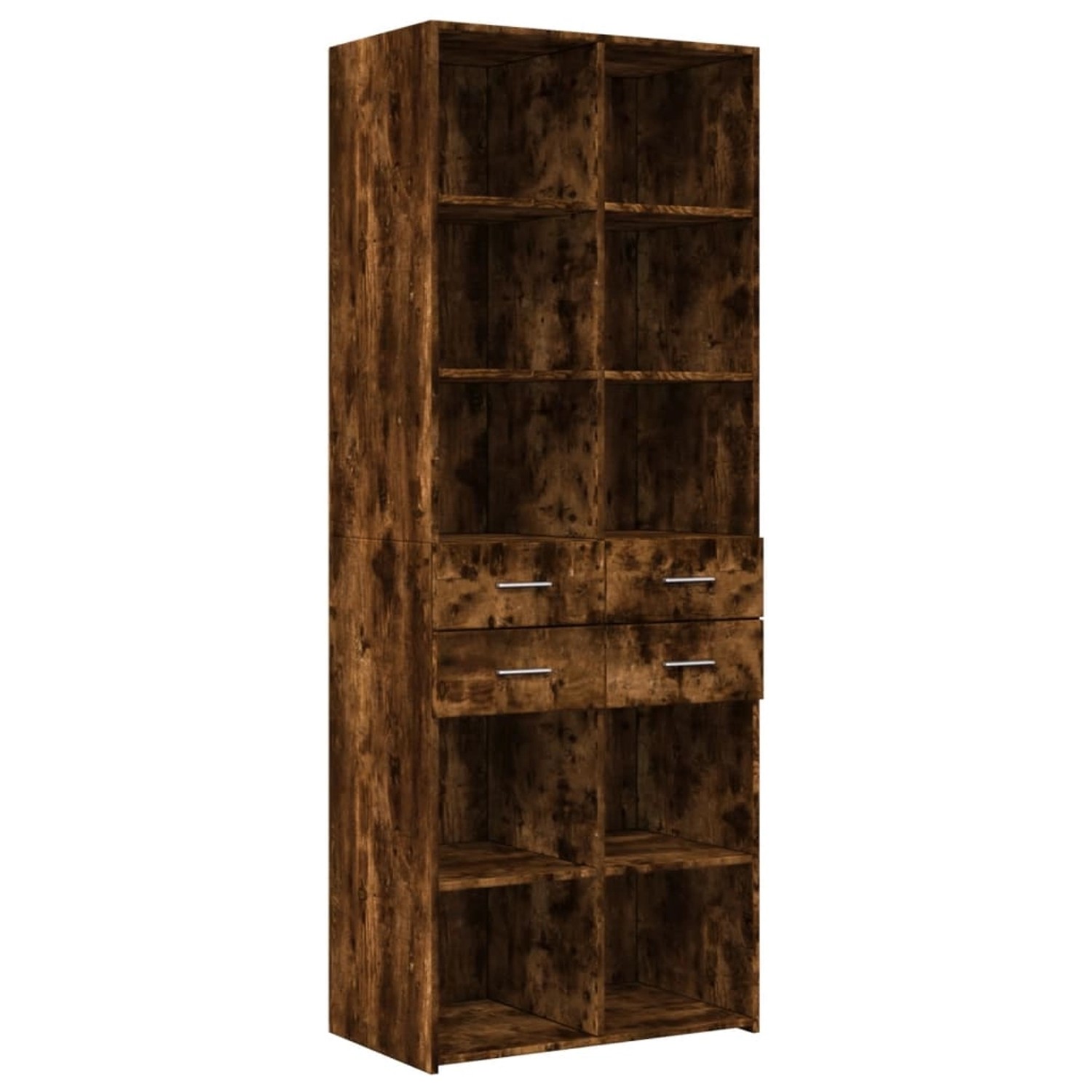 vidaXL Highboard Räuchereiche 70x42,5x185 cm Holzwerkstoff 3281466 günstig online kaufen