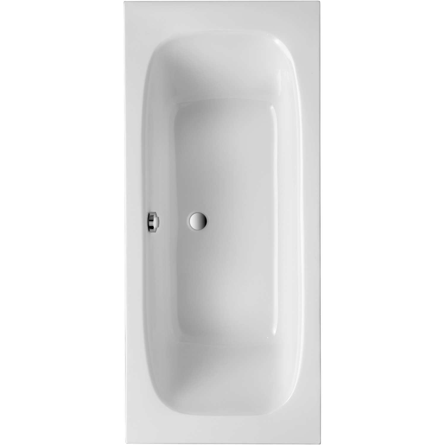 Ottofond Körperform-Badewanne Malta 180 cm Weiß