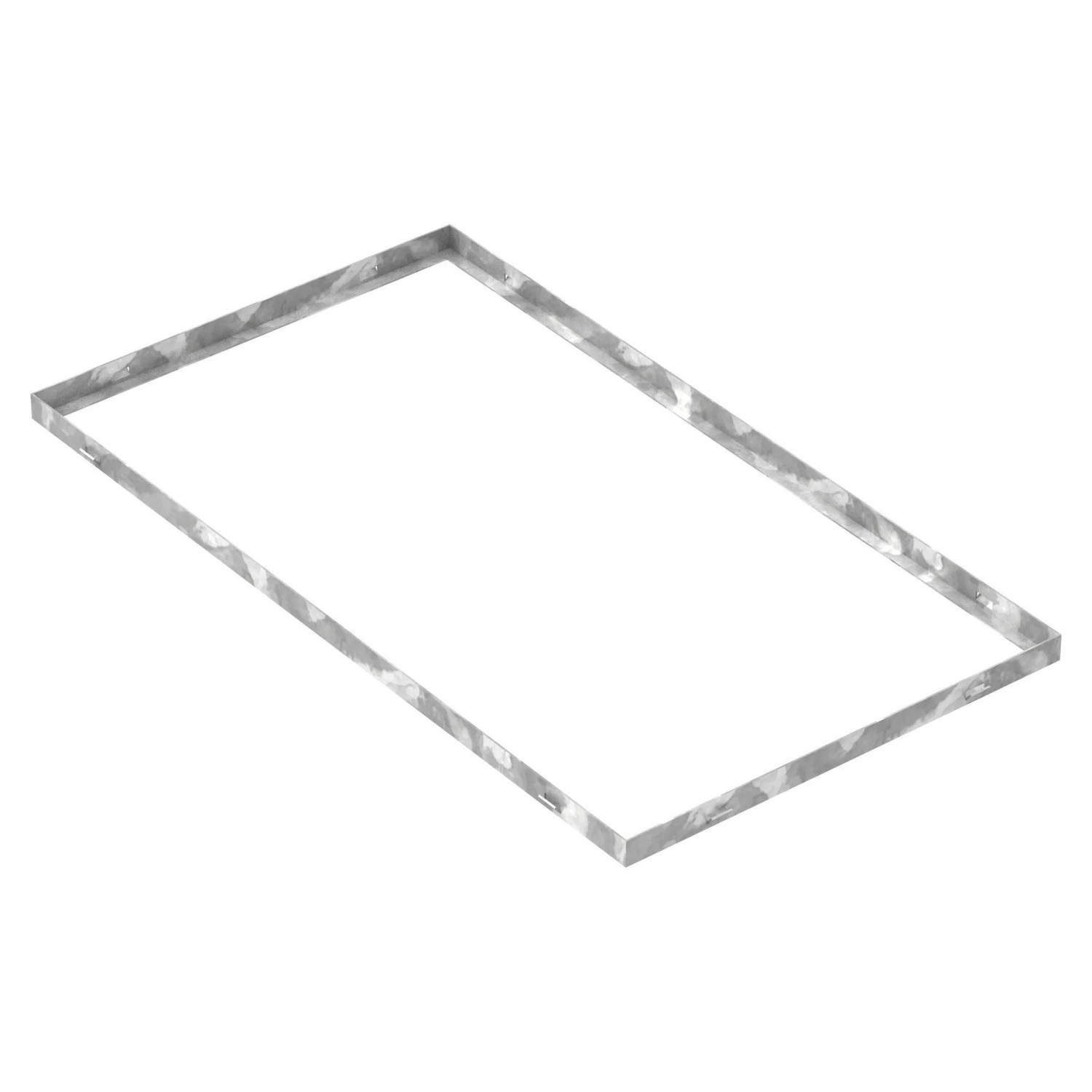 FeNau Zarge Maße 500x900x28 mm Für Rosthöhe 25 mm Aus S235JR St37-2 Bandverzinkt