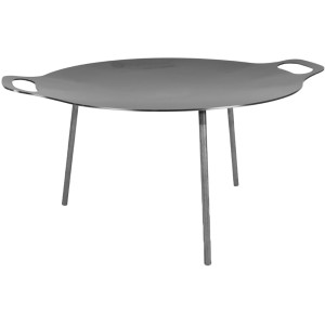 Petromax Grill- und Feuerschale (Ø 48 cm) aus Stahl mit drei Beinen und Tragegriffen.