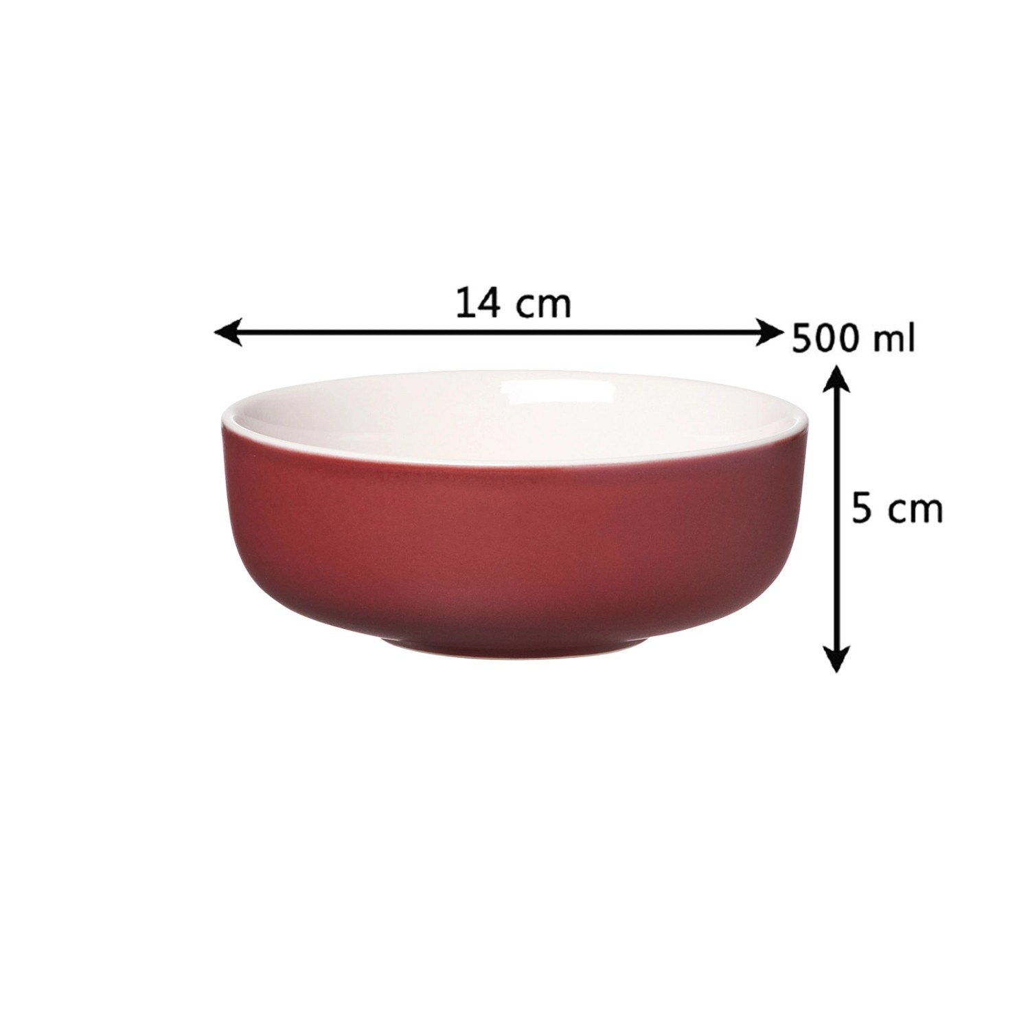 Müslischale in Beere aus dem Ritzenhoff & Breker Jasper Frühstücks-Set, Durchmesser 14 cm.