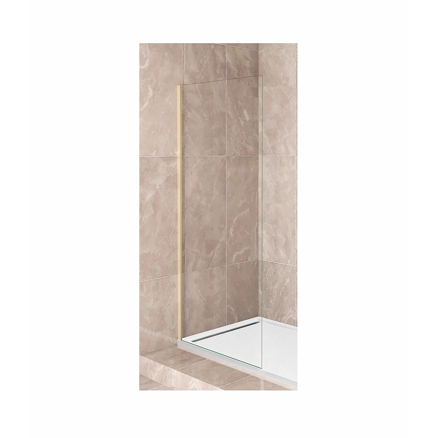 Duschparadies Walk In Duschabtrennung 70x200cm Duschwand 8mm Nano Glas Dusc günstig online kaufen