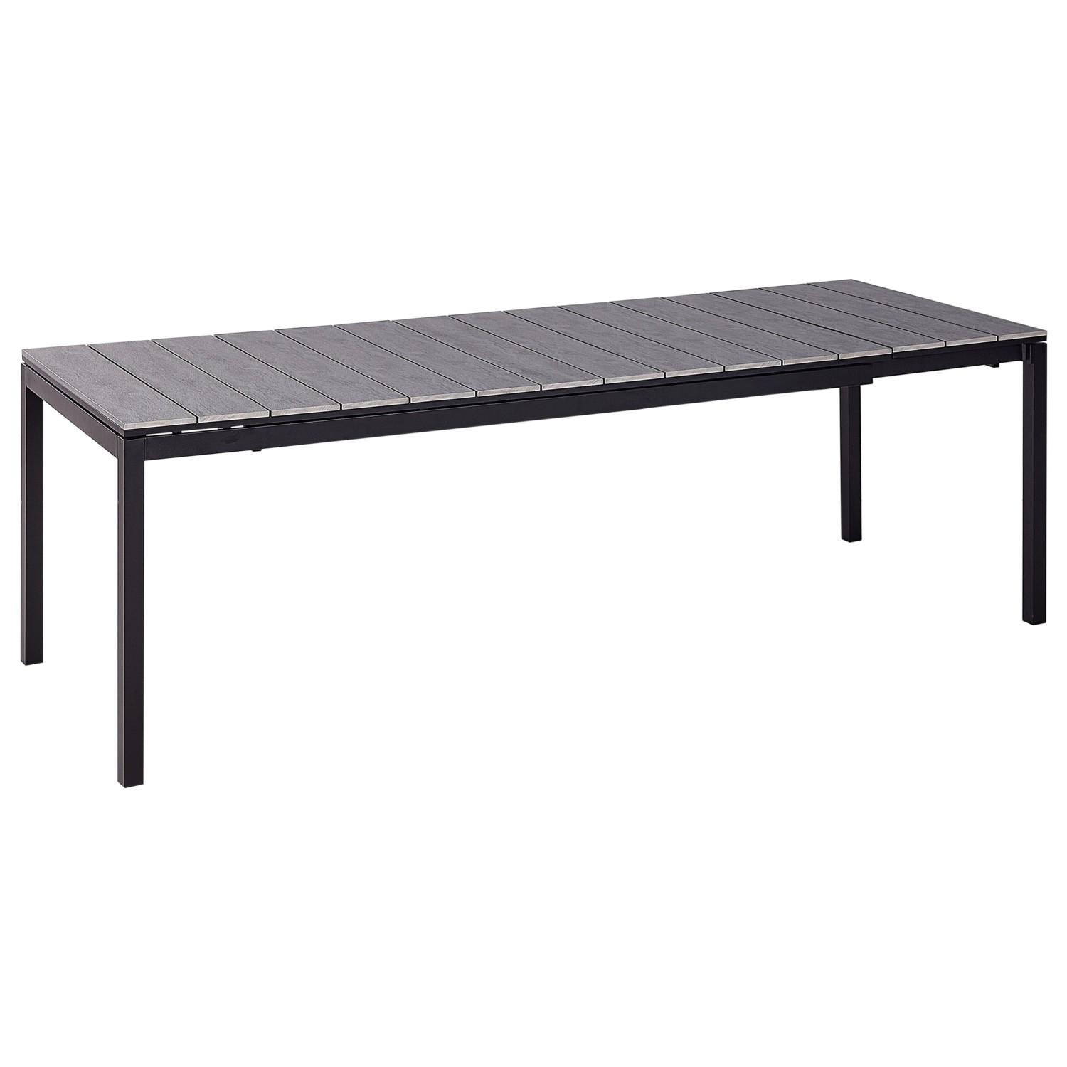 Beliani Gartentisch TOFANE Grau Schwarz 198x90x77 günstig online kaufen