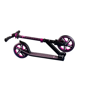 Muuwmi Tretroller Pro, New Pink: Aluminium Scooter mit pinkfarbenen Akzenten, ideal für Kinder und Erwachsene.