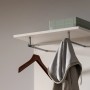 Inn.Furn Garderobenpaneel Weiß 55 cm mit Kleiderstange Grazie_4