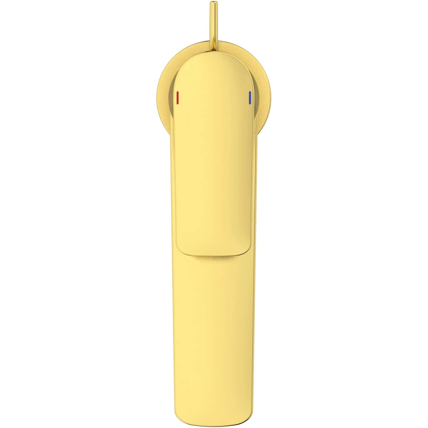Ideal Standard Waschtischarmatur Connect Air Grande Slim in gebürstetem Gold.
