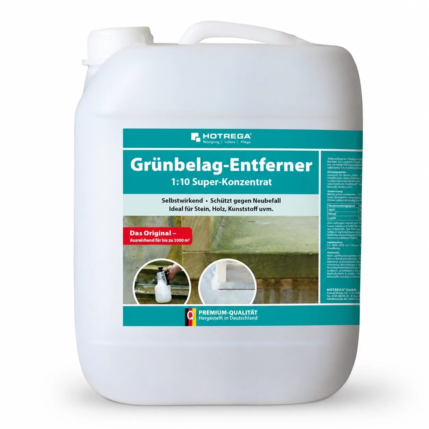 Hotrega Grünbelagentferner Super Konzentrat Großgebinde 10 Liter