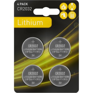 4er-Pack CR2032 Knopfzellen für Uhren, Kameras & Co.