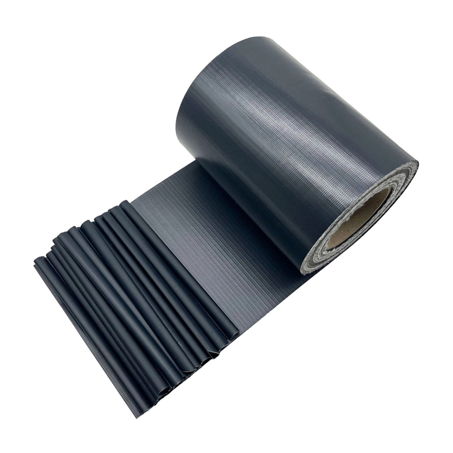 KARAT PVC Sichtschutzstreifen 19 cm x 35 m für Gartenzäune Blickdicht Anthr günstig online kaufen
