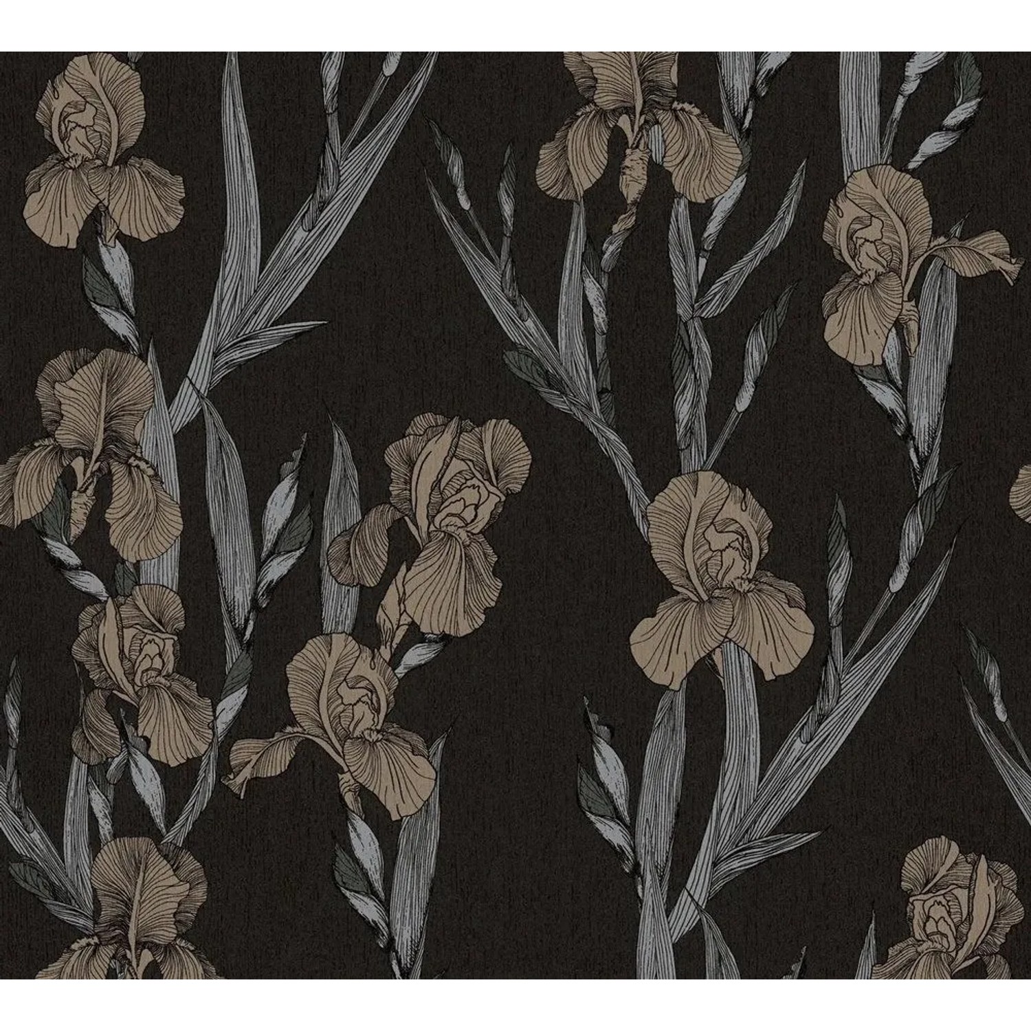 Tadessi Tapete Floral M1-No.1374 Vliestapete in Schwarz
