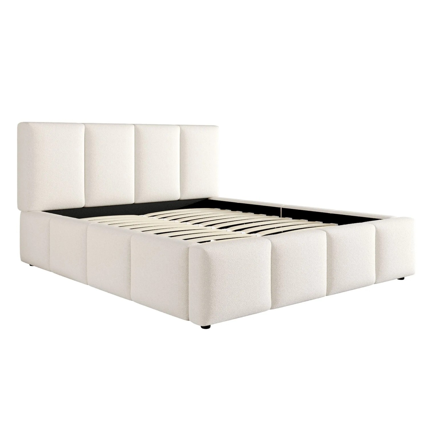 okwish Polsterbett 180x200cm mit Gepolstertem Kopfteil Schlafzimmer Beige ohne Matratze