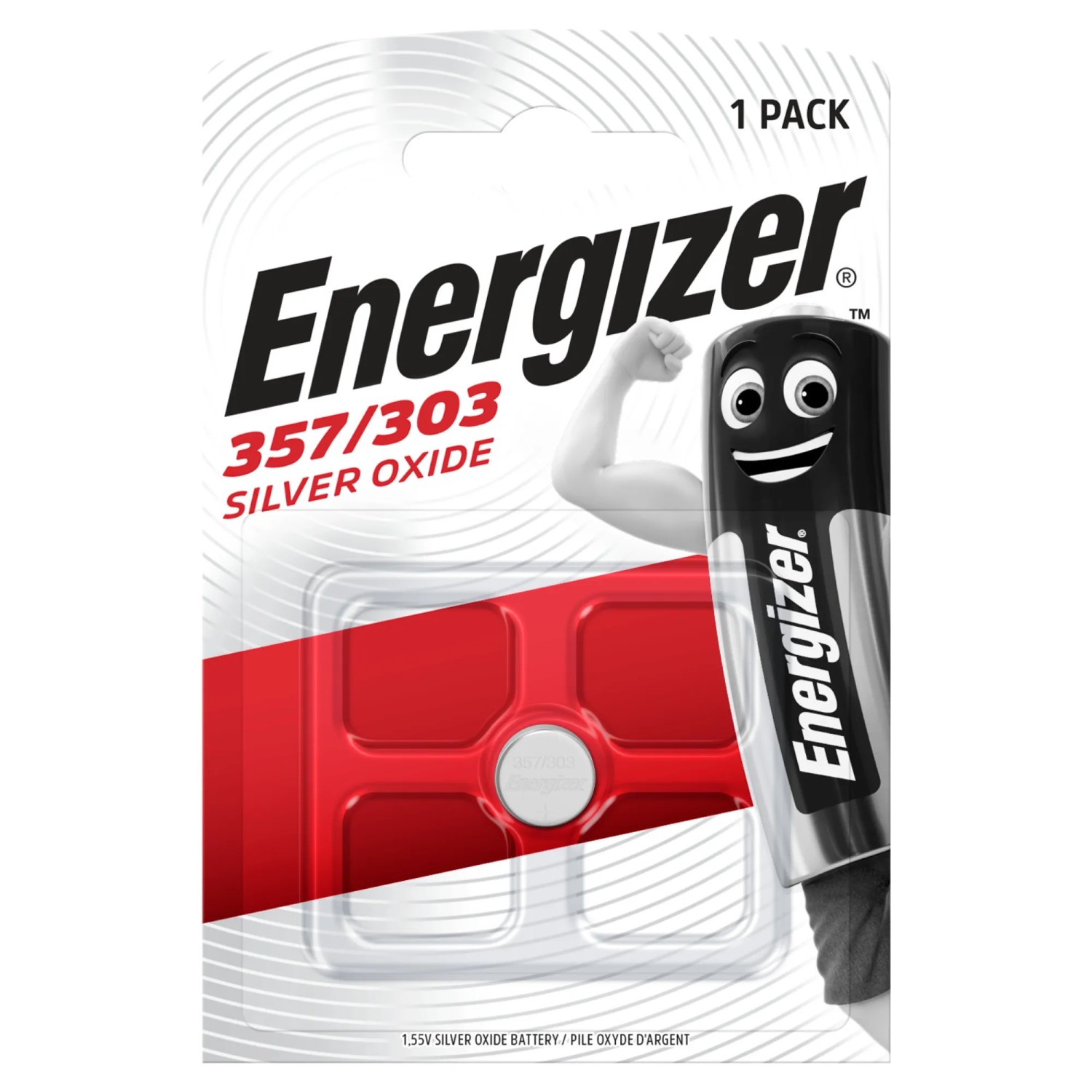 Energizer Knopfzelle 357/303 Silberoxid 1,5 V