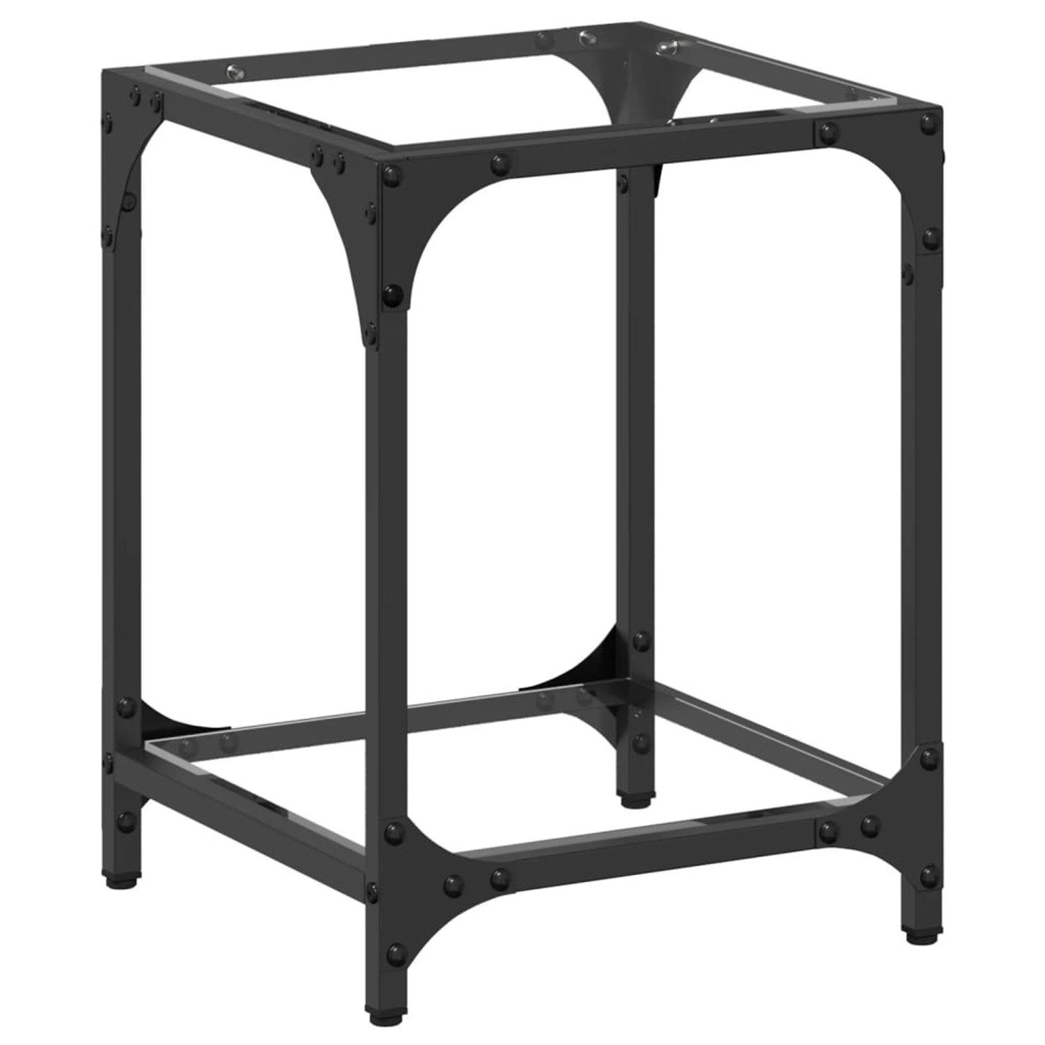 vidaXL Couchtisch mit Glasplatte Transparent 30x30x40 cm Stahl 845954 günstig online kaufen