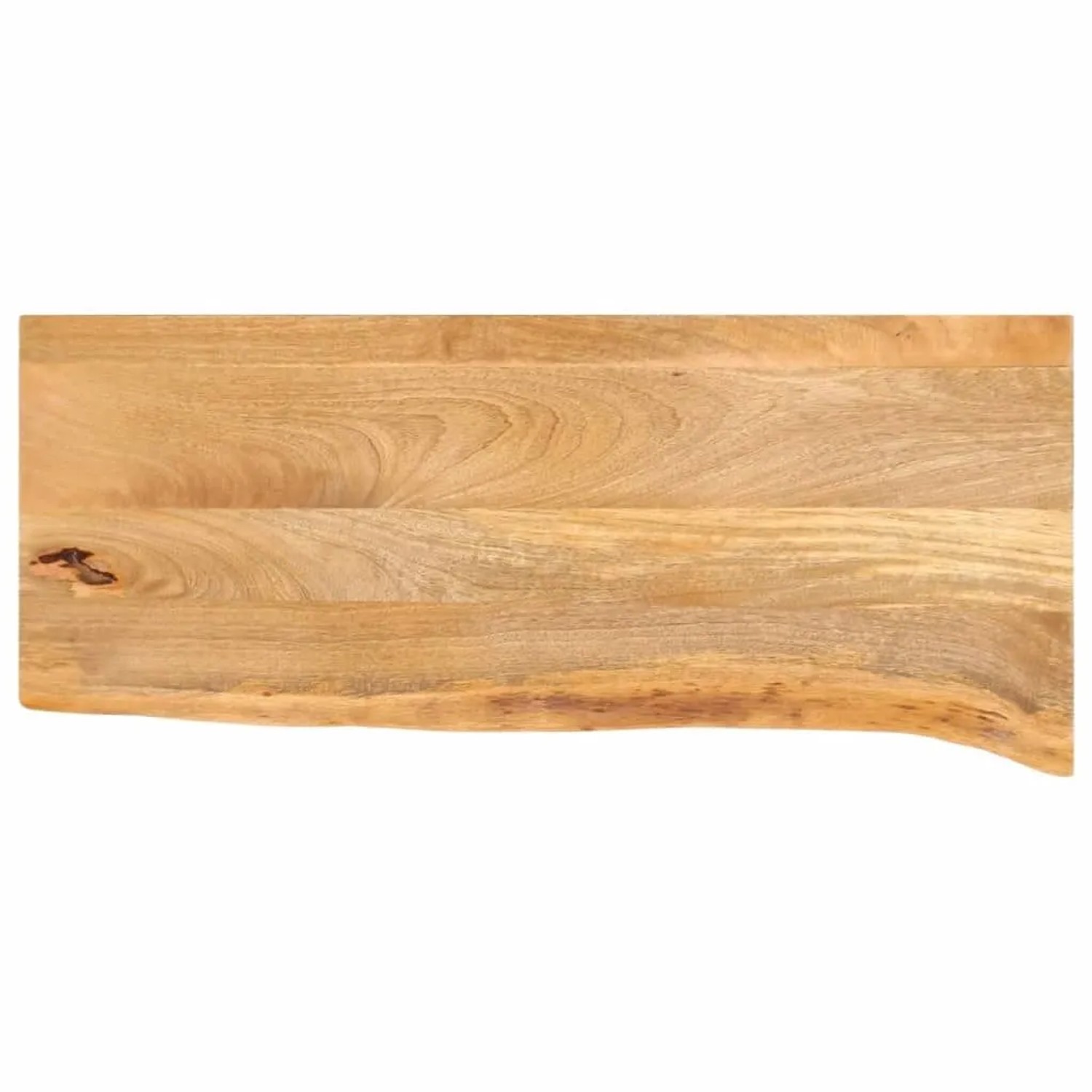 vidaXL Tischplatte mit Baumkante 90x30x3,8 cm Massivholz Mango 370479