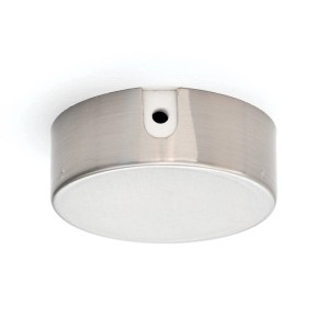 Orion Lightstyle Verteilerdose, Metall Nickel Matt, zur Kabelabdeckung an Decke/Wand.