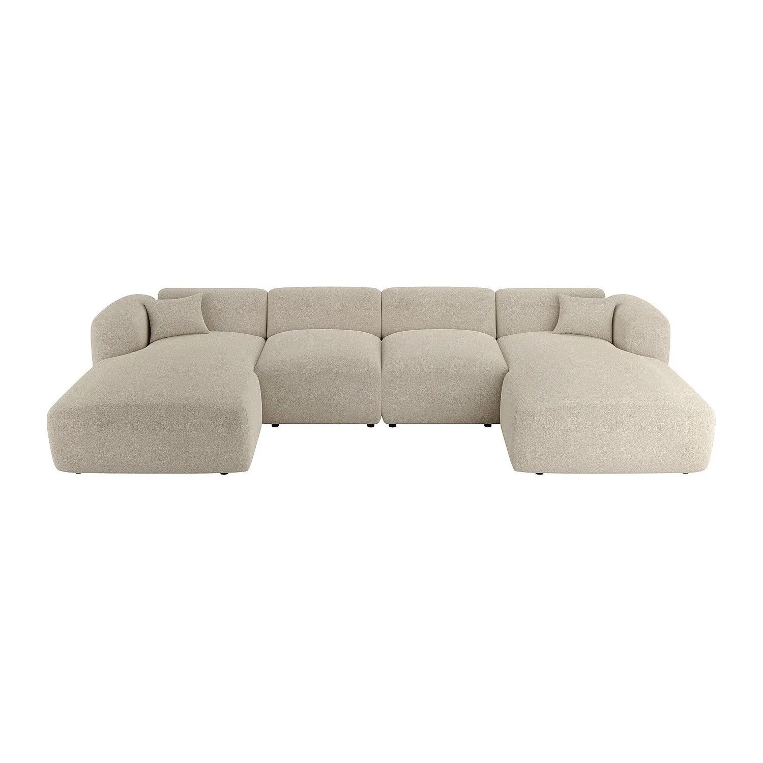 Vente-unique Sofa Ohne Schlafmöglichkeit Pogni Beige 356 cm