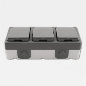 McPower Feuchtraum Dreifachsteckdo SECURE 250V16A IP44