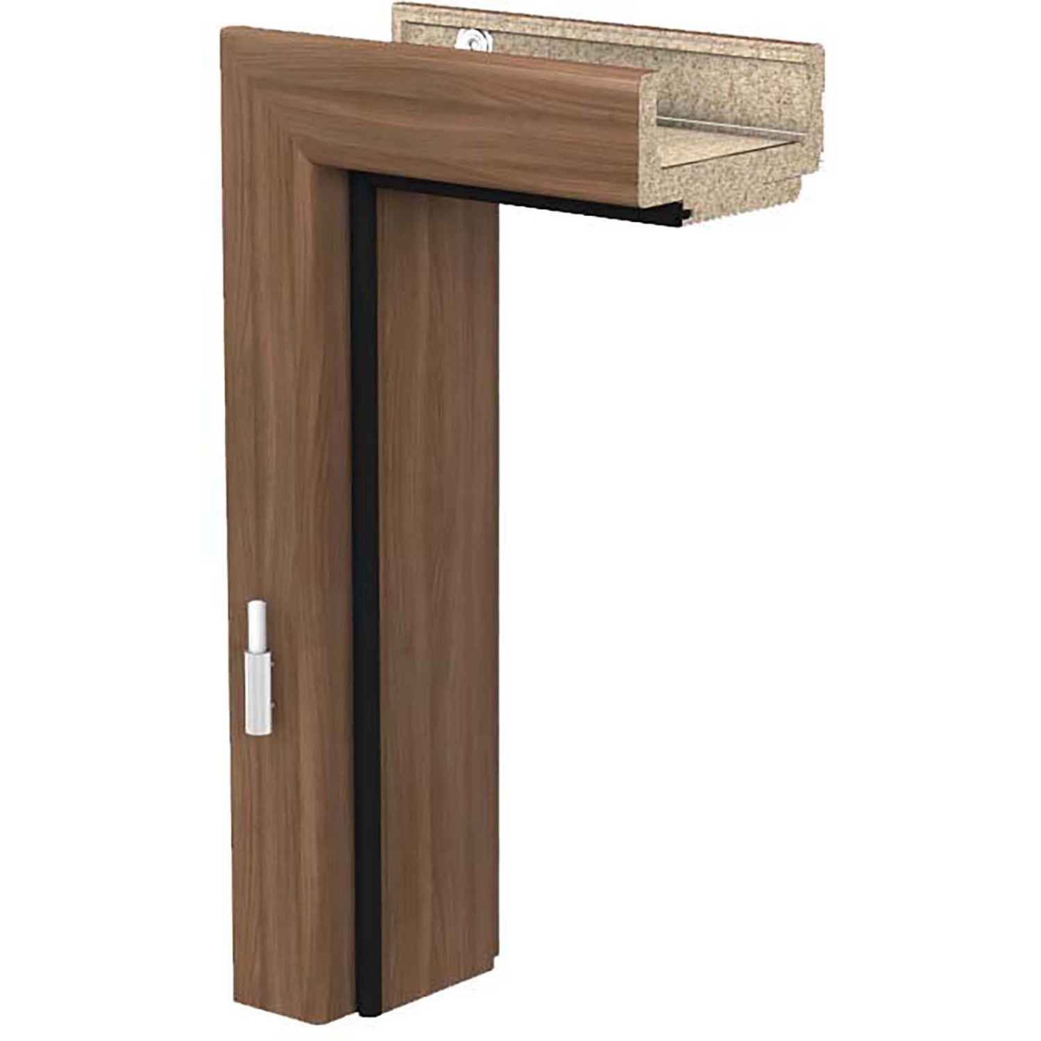 Zarge CPL Nussbaum Holznachb. (GL736) 86 x 198,5 x 8 cm Anschlag L
