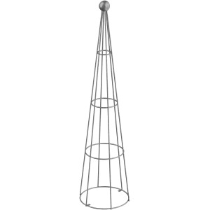 Feuerverzinkte Eleo Rankhilfe Obelisk Enna, 170 cm hoch, für Kletterpflanzen im Garten.