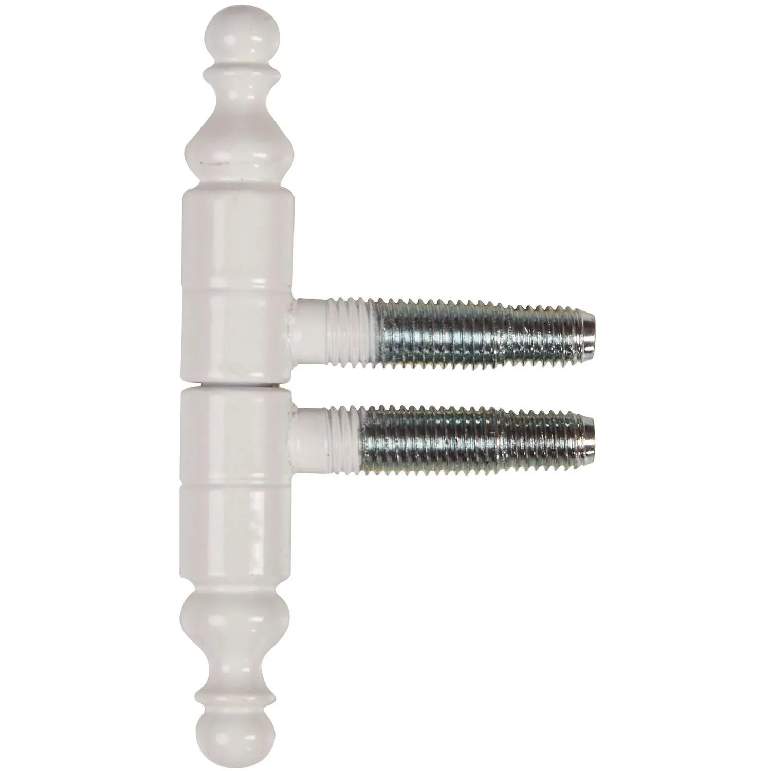 Sfs Einbohrband Türband ø 13 mm mit Zierkopf 3-Gewindebolzen Stahl Weiß