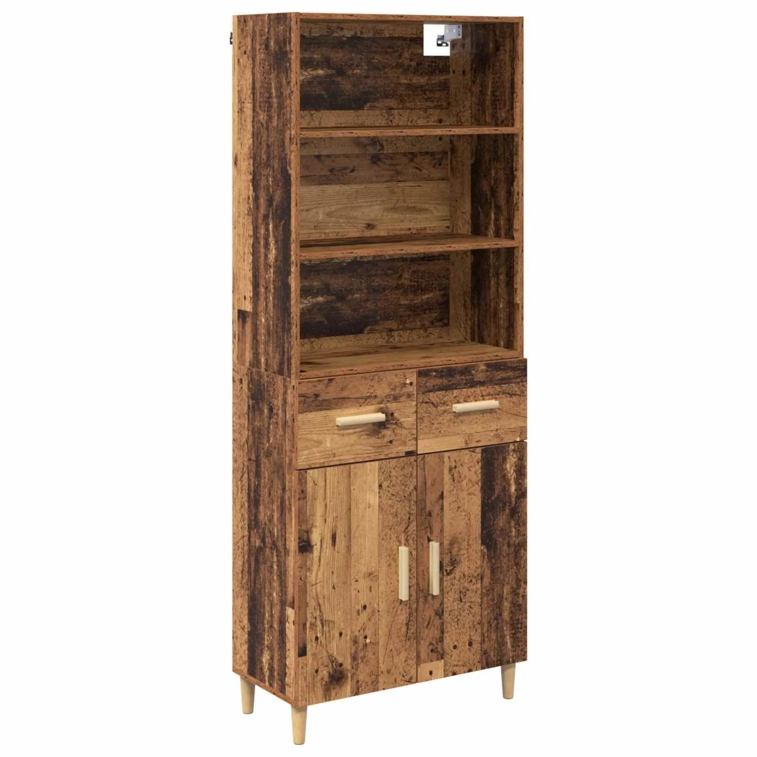vidaXL Highboard Altholz 69,5 x 32,5 x 180 cm Holzwerkstoff 3415716 günstig online kaufen
