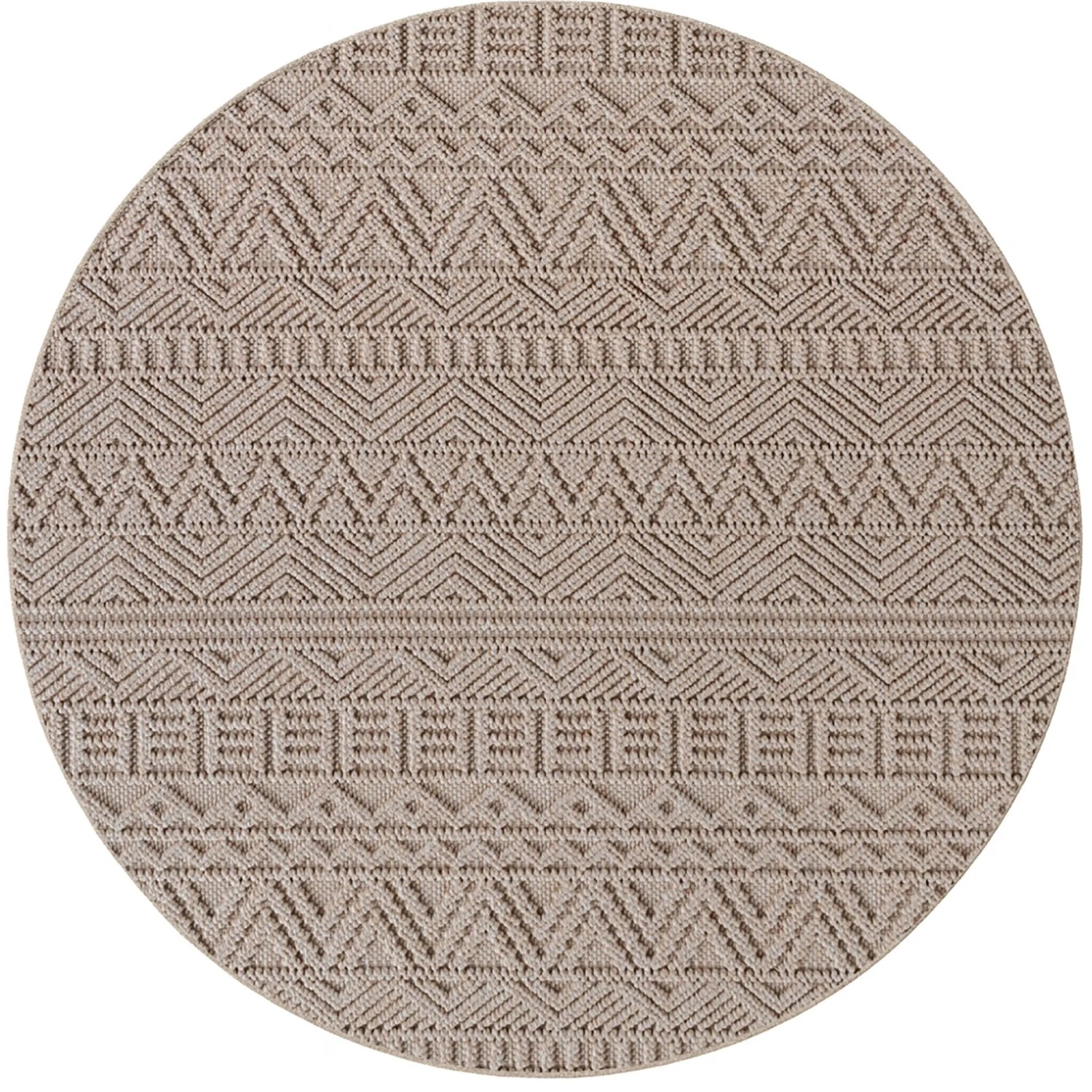 Ayyildiz Flachgewebeteppich Helix 2202 Beige Ø 160 cm