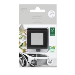 ipuro ESSENTIALS Autoduft White Lily, blumiger Lufterfrischer für die Autopflege.
