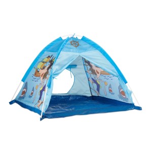 Relaxdays Spielzelt Polyester Hellblau Pirat Stecksystem 90 cm x 118 cm x 115 cm 0,6 kg