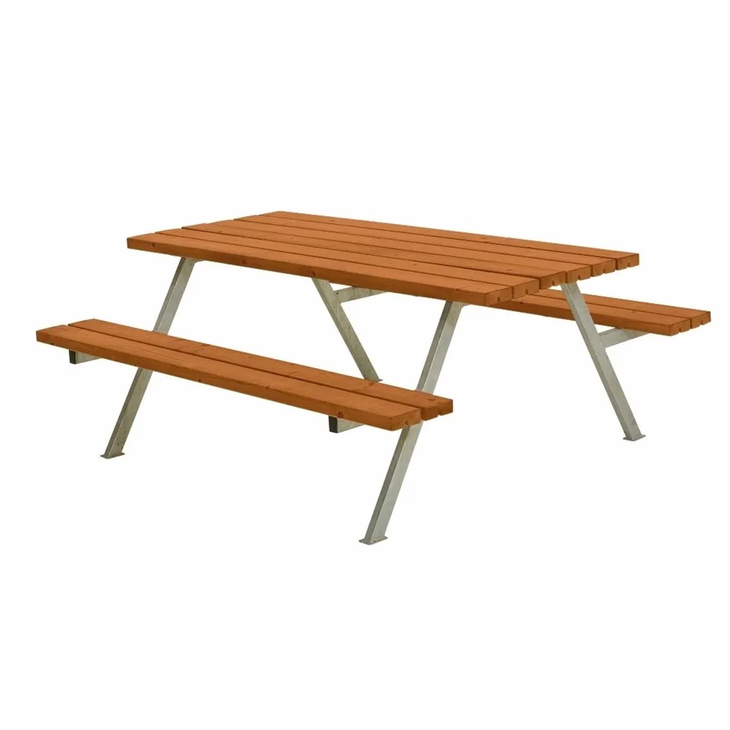 PLUS Gartenmöbel Sitzgruppe 177 cm Klappbar Farbgrundiert Teak Holz
