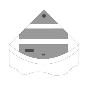 Juwel Klappensatz für Trigon 350 Aquarium Abdeckung, Detailansicht.