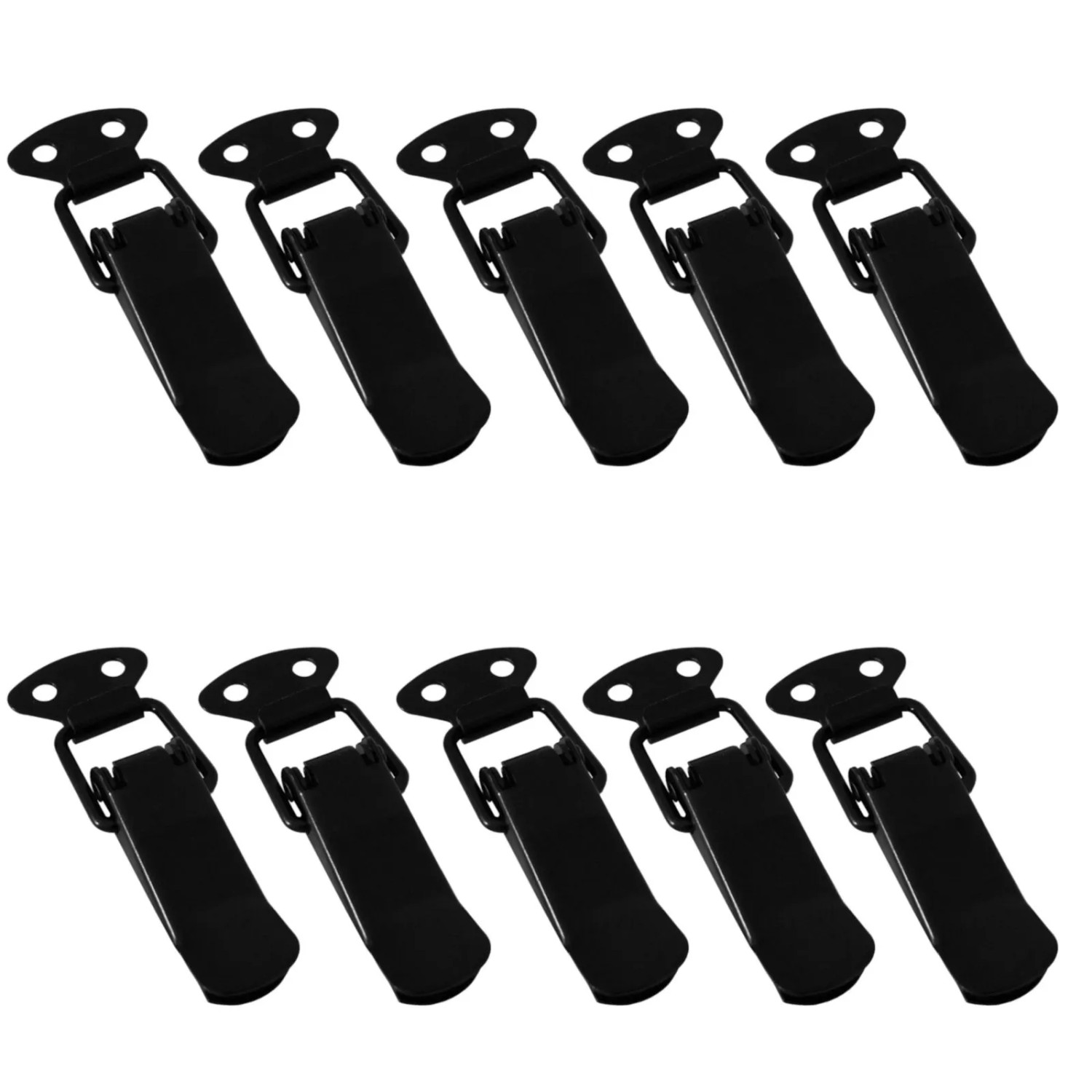 SOTECH 10 Stück Spannverschluss LATCH Schwarz Kniehebelspanner