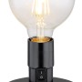 Globo Johanna Tischlampe, 1-flammig, schwarz matt, ohne Schirm. Moderne Design-Tischleuchte.