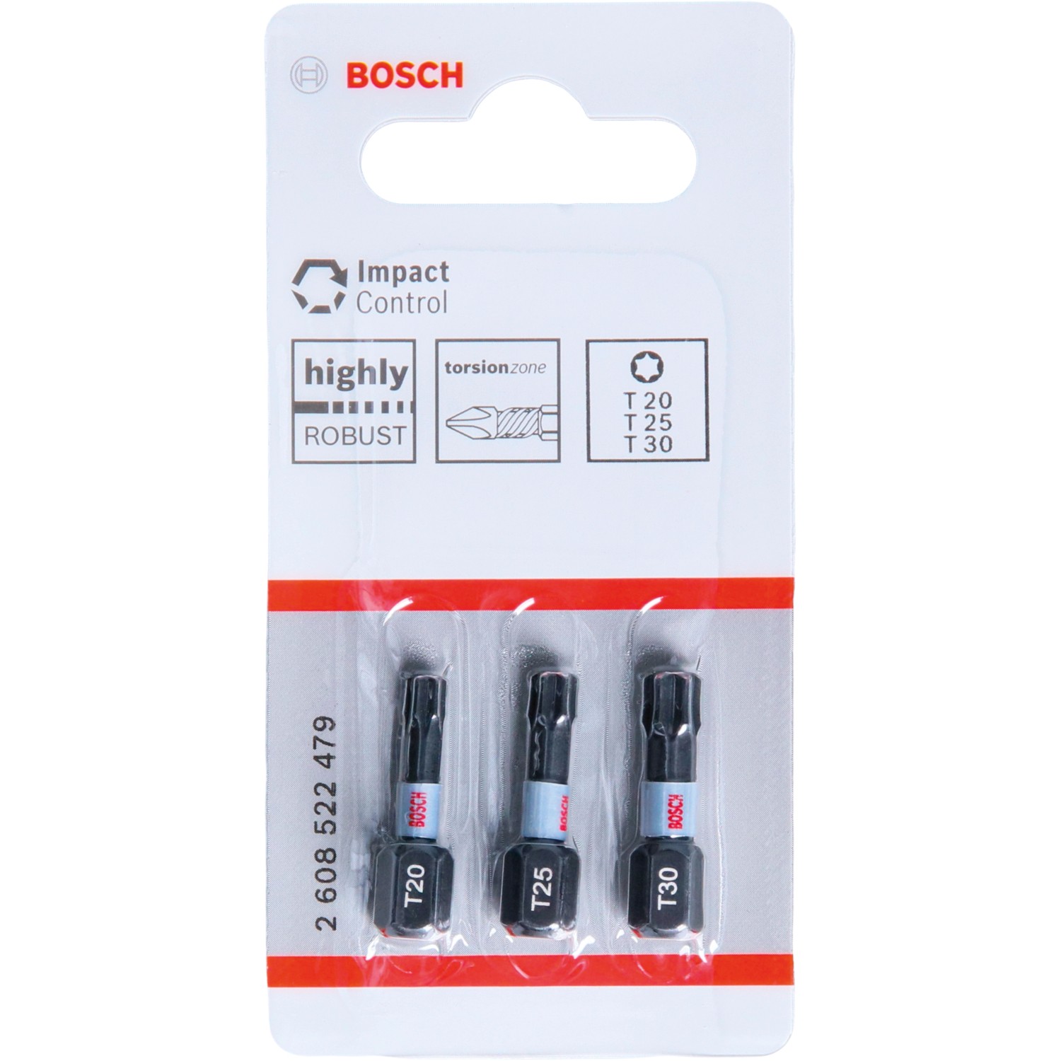 Bosch T20/T25/T30-Schrauberbits Impact Control 3-teilig günstig online kaufen