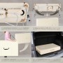 Tectake Massageliege, beige, klappbar mit Tragetasche. Ideal für Wellness und Entspannung.